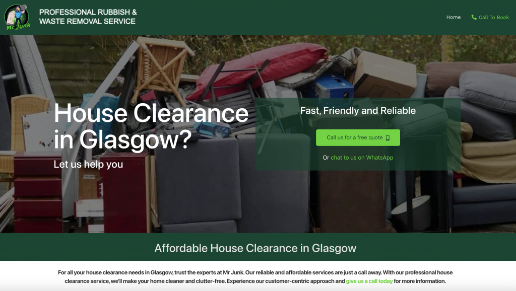 House Clearance Glasgow Mr Junk Waste Removal Services